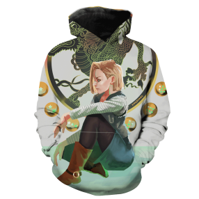 Dragon Ball Android 18 Anime Anime Ands Hoodie 3D