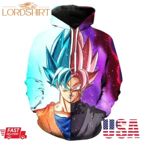 Dragon Ball Pullover And Zippered Hoodies Custom 3D Graphic Printed 3D Hoodie All Over Print Hoodie For Men For Women