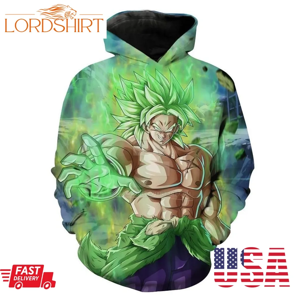 Dragon Ball Super Broly Legendary Super Saiyan Broly Hoodie 3D