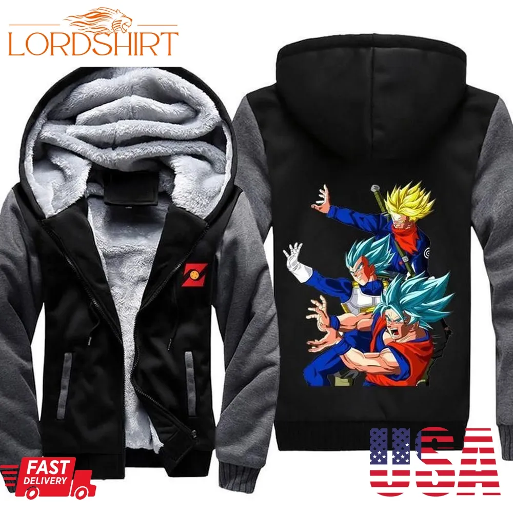 Dragon Ball Super Fleece Jacket Trunks Goku And Vegeta Jacket Hoodie 3D