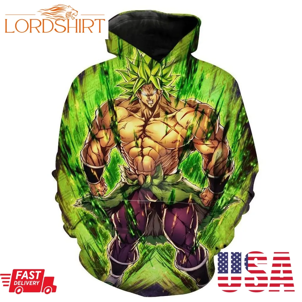 Dragon Ball Super Movie Super Saiyan Broly Hoodie 3D