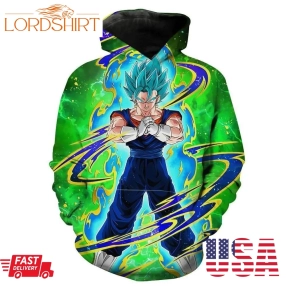 Dragon Ball Super Vegito Blue Hoodie 3D