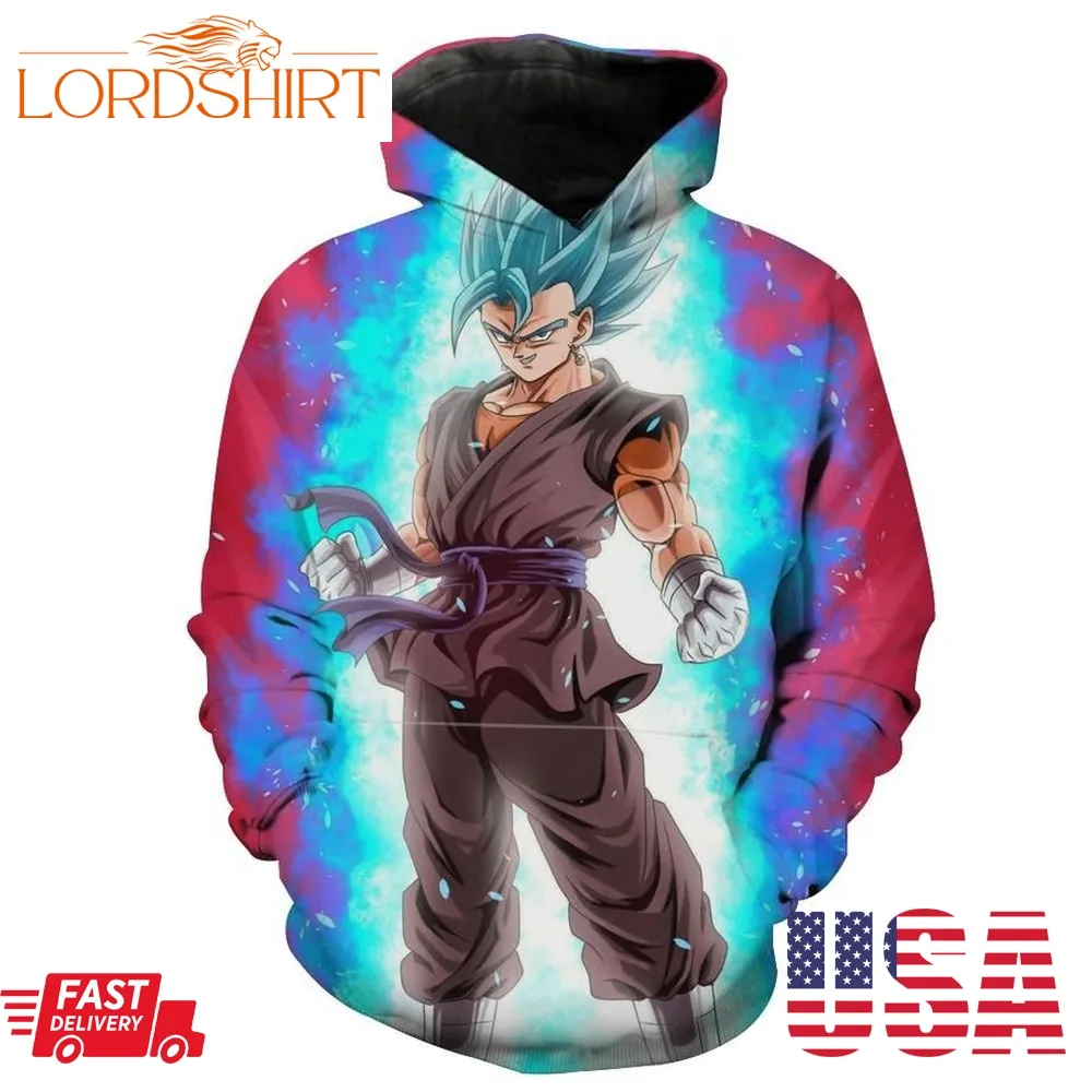 Dragon Ball Super Vegito Vegetto Blue Hoodie 3D