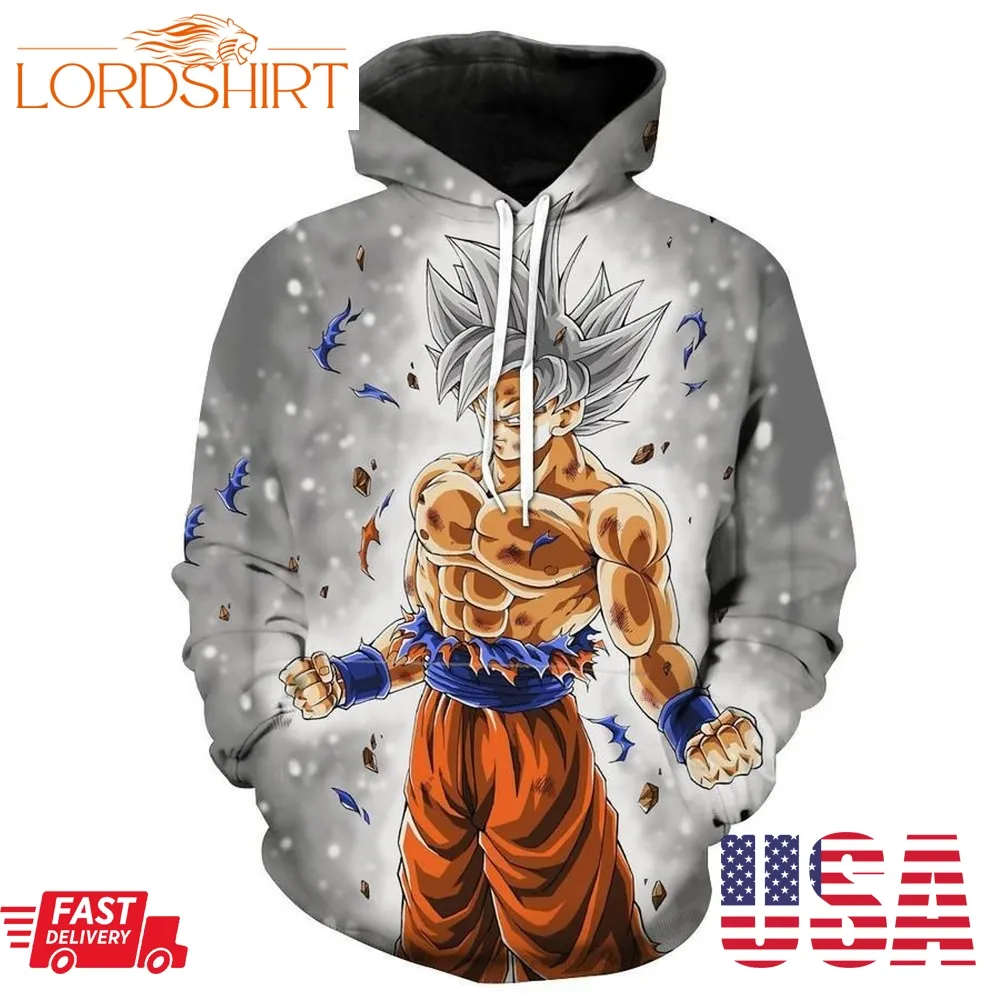 Dragon Ball Ultra Instinct Goku Hoodie 3D