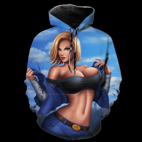 Dragon Ball Z Android 18 Sexy Android 18 Hoodie 3D