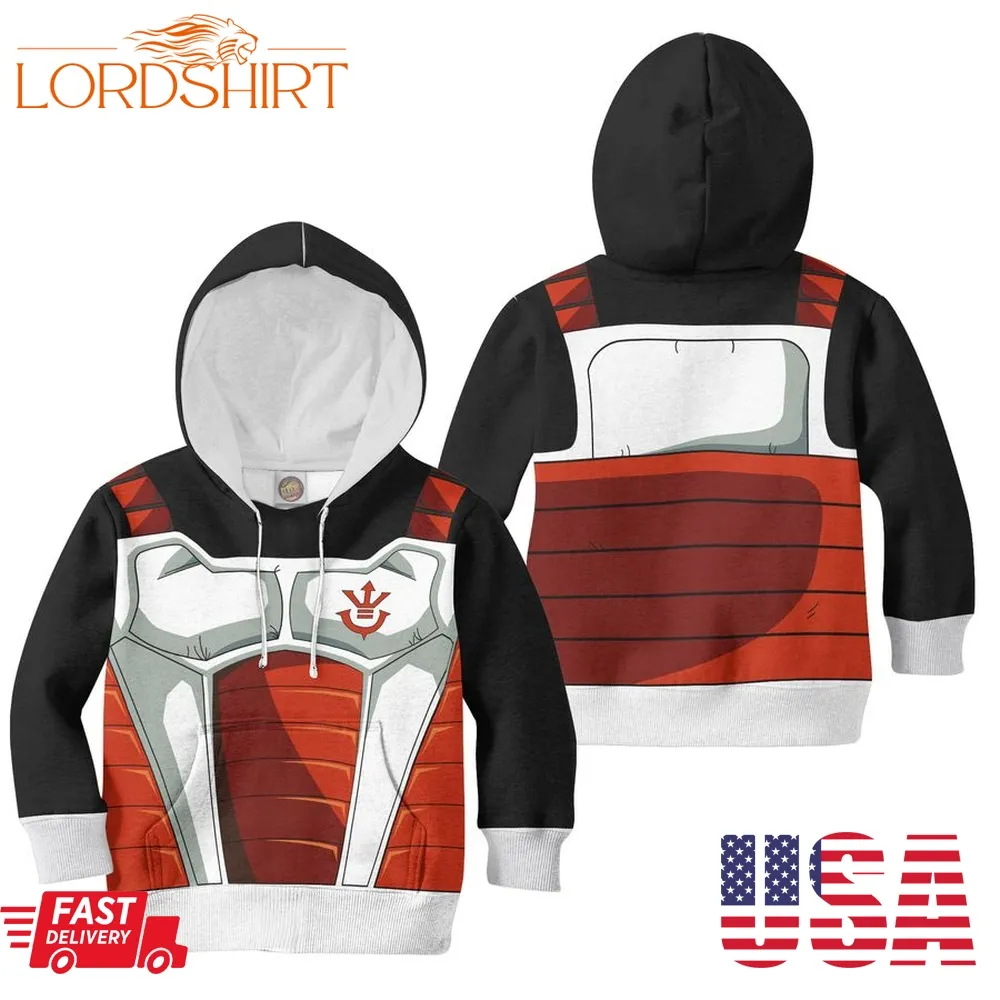 Dragon Ball Z King Vegeta Anime Kids Hoodie And Sweater Cosplay Costumes