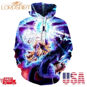 Dragon Ball Z Pullover And Zippered Hoodies Custom 3D Graphic Printed 3D Hoodie All Over Print Hoodie For Men For Women