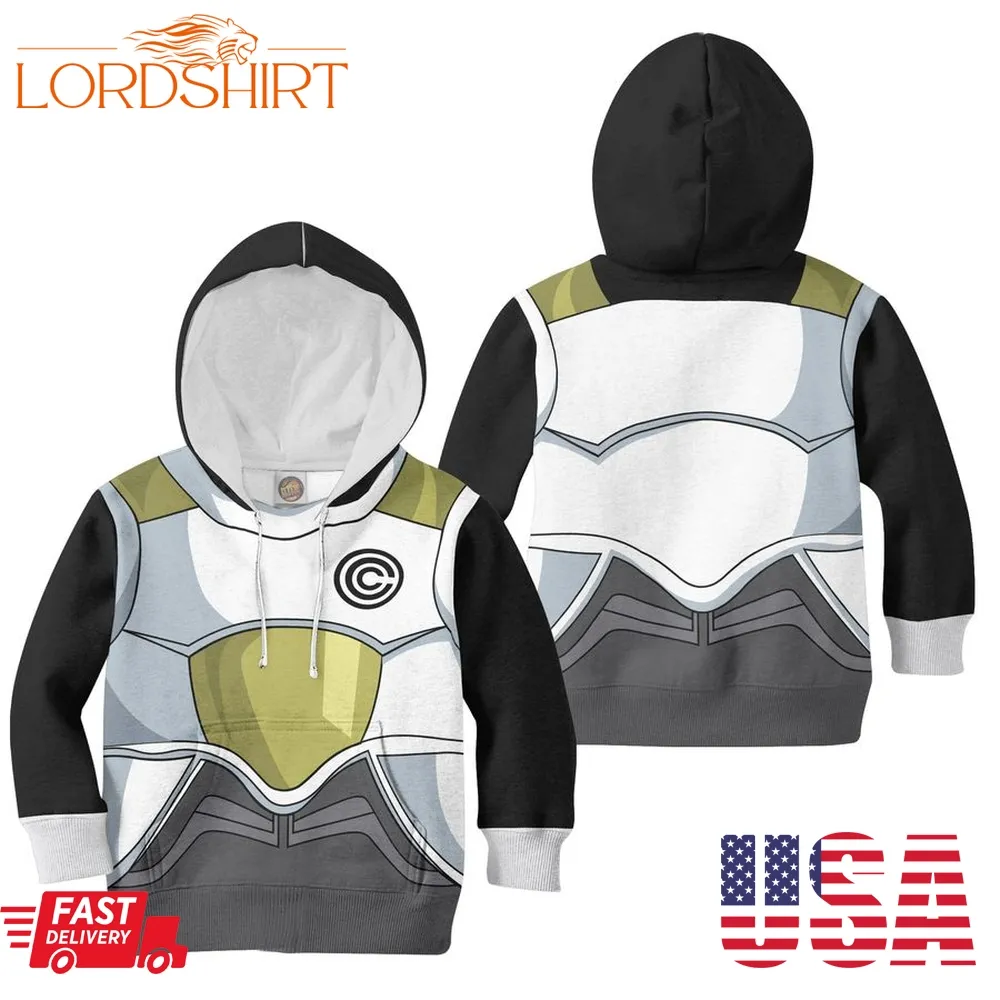 Dragon Ball Z Vegeta Capsule Corp Anime Kids Hoodie And Sweater Cosplay Costumes