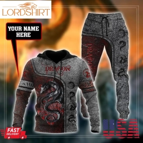 Dragon Hoodie & Sweatpants Combo Custom Name