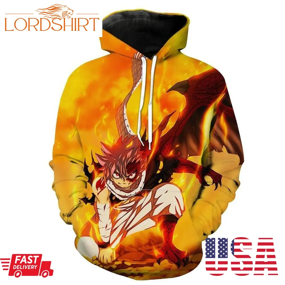 Dragon Natsu Fairy Tail Hoodie 3D