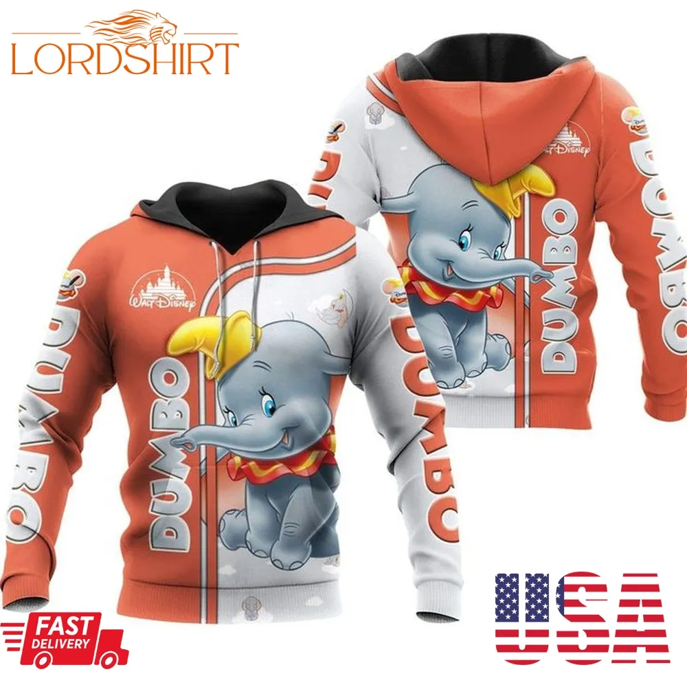 Dumbo Elephant 3D All Over Print Hoodie