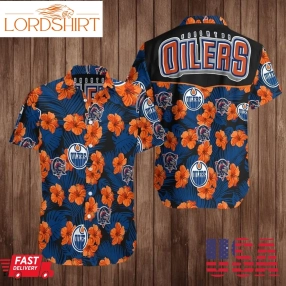 Edmonton Oilers Logo Hockey Sports Hawaii Shirt