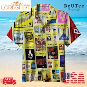 Endless Games Playbill Best Of Broadway Hawaiian Shirt