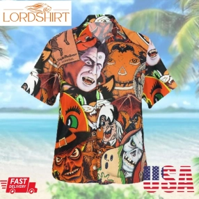 Extremely Hideous Horror Halloween Hawaiian Hawaiian Shirt