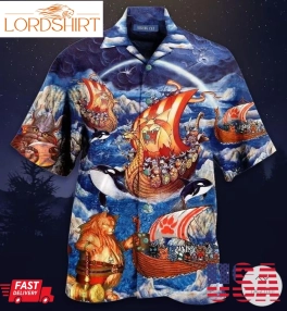 Fa La La Valhalla La Viking Cats Hawaiian Shirt