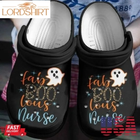 Fab Boo Lous Nurse Personalized Gift For Lover Rubber Crocs Crocband Clogs, Comfy Footwear