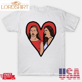 Female Couple Valentine Heart Distracted Boyfriend Meme Valentines Day Fashion T Shirt