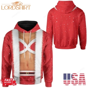 Female Santa Body Christmas 3D All Over Printed Hoodie Zip