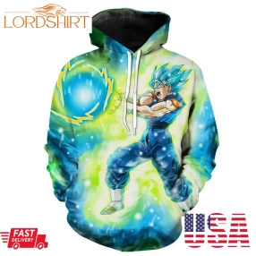 Final Kamehameha Vegito Blue Vegetto Dragon Ball Super Hoodie 3D