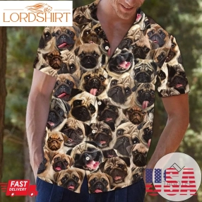 Find Pug Dog Hawaiian Aloha Shirts