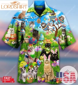 Find The Great Gift Of Easter Is A Cat Unisex Authentic Hawaiian Shirt 2023