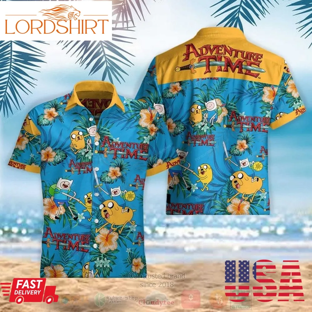 Finn Mertens Jake The Dog Summer Adventure Time Hawaiian Shirt