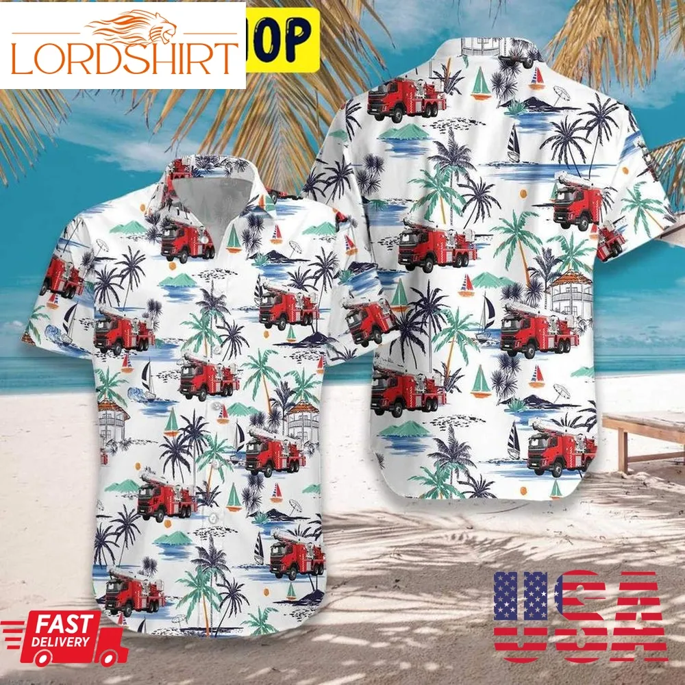 Fire Truck Friend Hawaiian Shirt