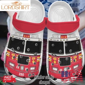 Firefighter Crocs Classic Clog Personalized Firetruck Shoes