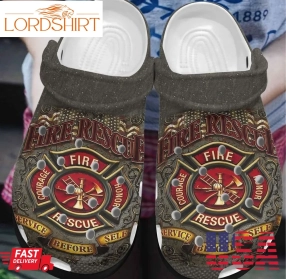 Firefighter Personalized Clog Custom Crocs Comfortablefashion Style Comfortable For Women Men Kid Waiting Prepared To Serve Is Serving