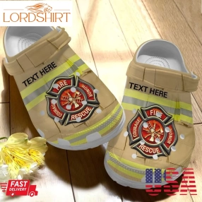 Firefighter Personalized Clog Hero Uniform Crocs Crocband Clog