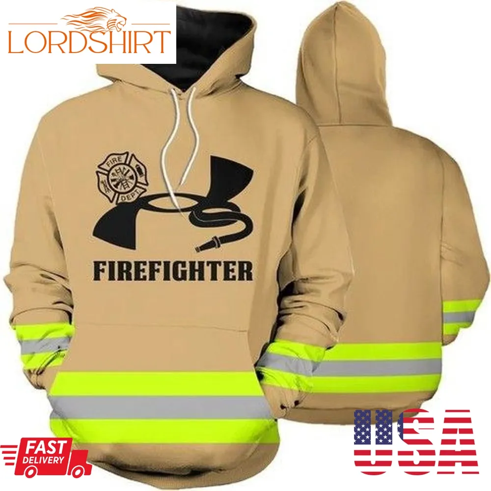 Firefighter Skull Fire Dept Men And Women 3D Full Printing Hoodie