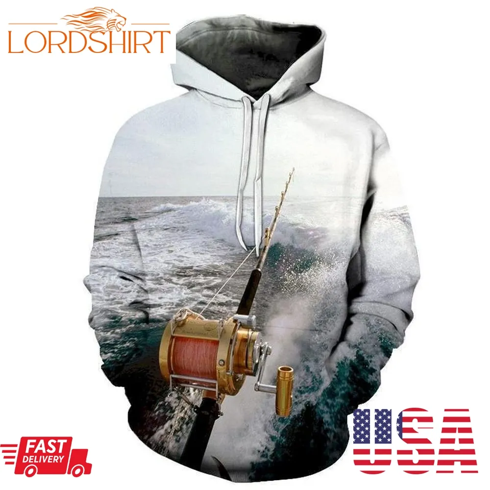 Fishing Line 3D Sweatshirt Hoodie Pullover