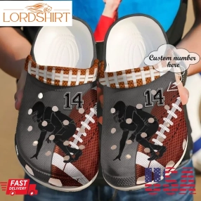 Football Personalized Running Sku 1098 Crocs Clog Shoes