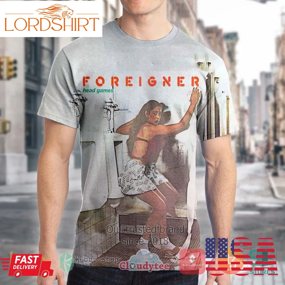 Foreigner Head Games Album 3D T Shirt