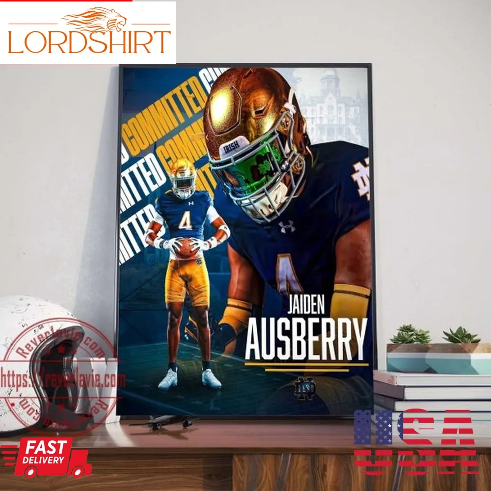 Four Star Lb Jaiden Ausberry Committed Notre Dame Home Decor Poster Canvas