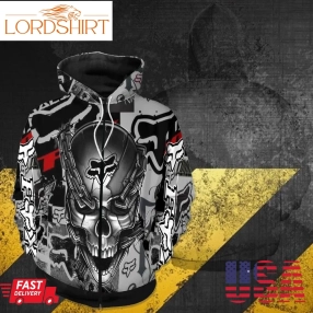 Fox Racing Meta Skull 3D Hoodie For Men For Women All Over Printed Hoodie