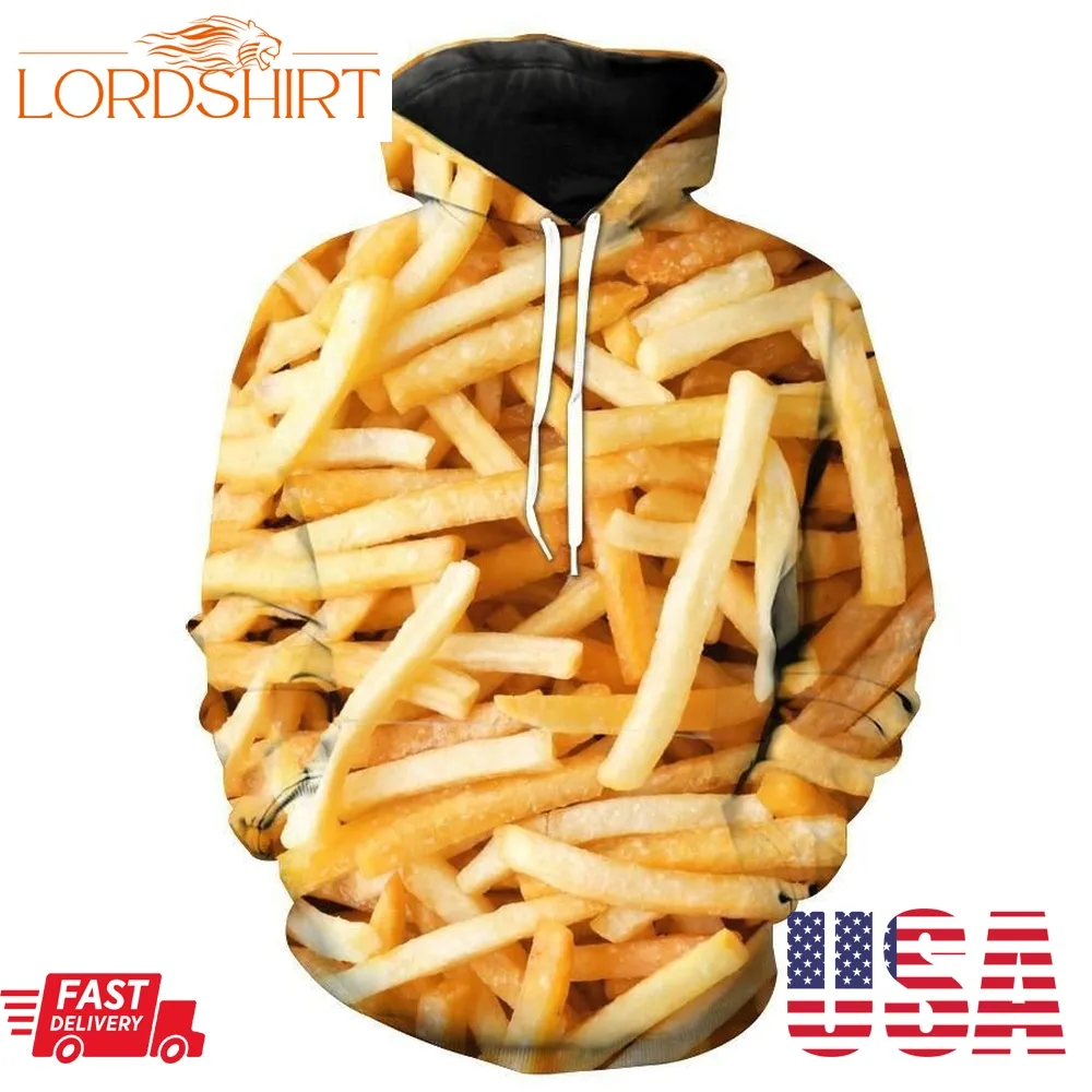 French Fries Funny French Fry Food Hoodie 3D