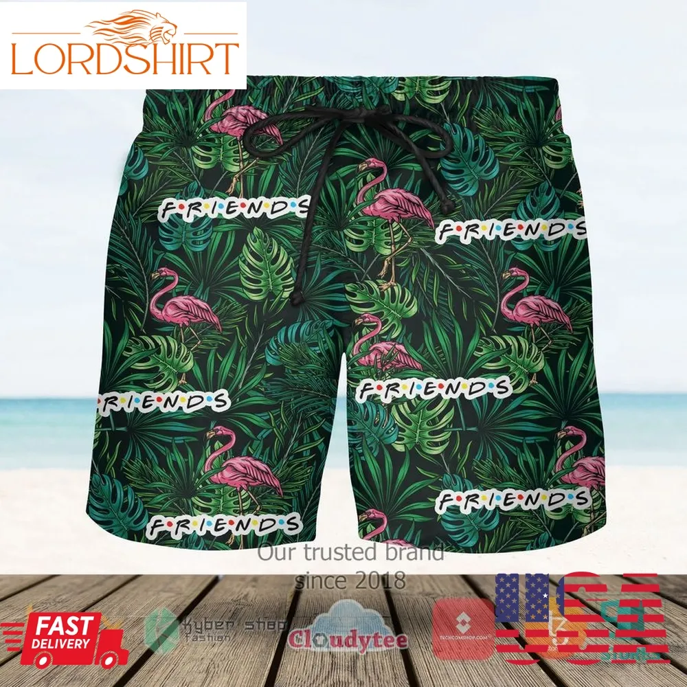 Friends Flamingos Hawaiian Short