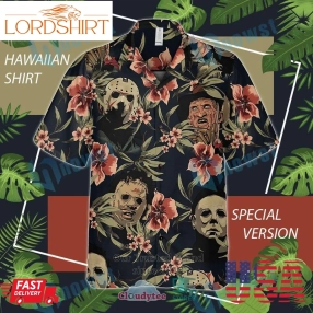 Friends Halloween Movie Horror Hawaiian Shirt