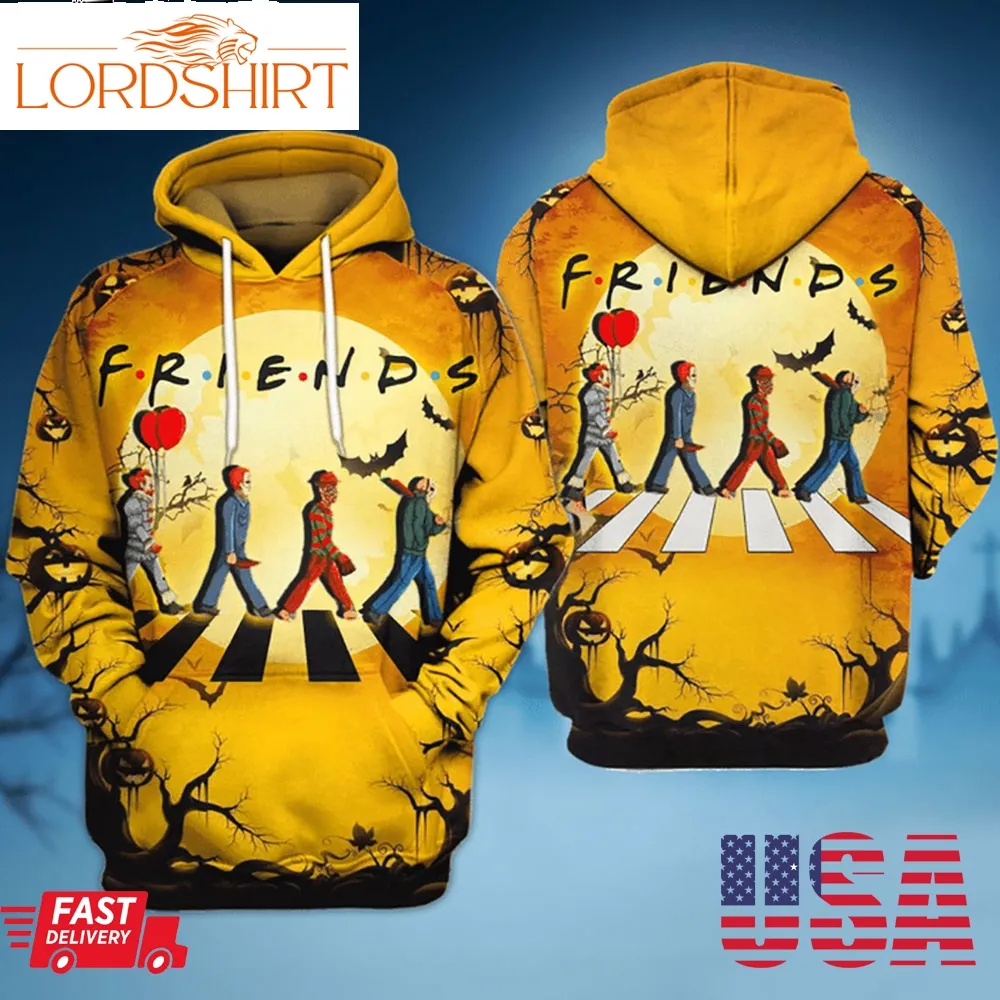 Friends Jason Voorhees Horror Halloween 3D Hoodie For Men Women S To 5Xl