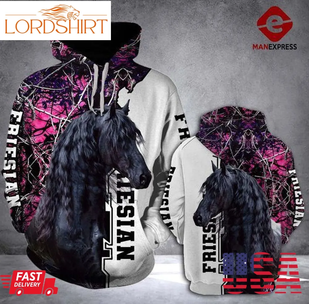 Friesian Horse 3D Hoodie For Men For Women All Over Printed Hoodie