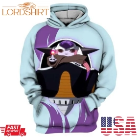 Frieza Baby Yoda Star Wars Dragon Ball Z Men And Women 3D Full Printing Hoodie Zip Hoodie Sweatshirt T Shirt Frieza Baby Yoda Star Wars 3D Full Printing Hoodie Shirt