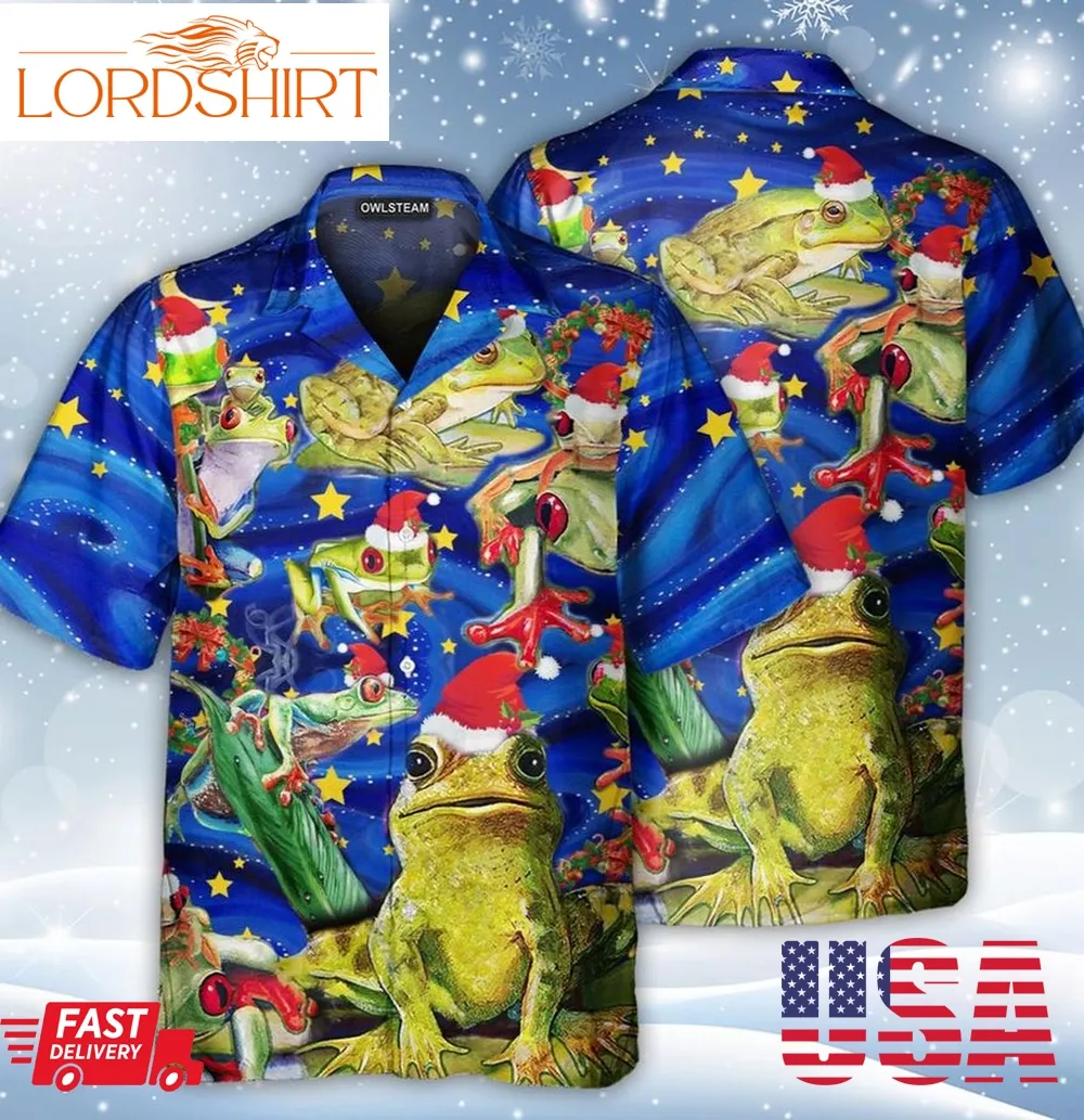 Frog Lover Christmas Hawaiian Shirt