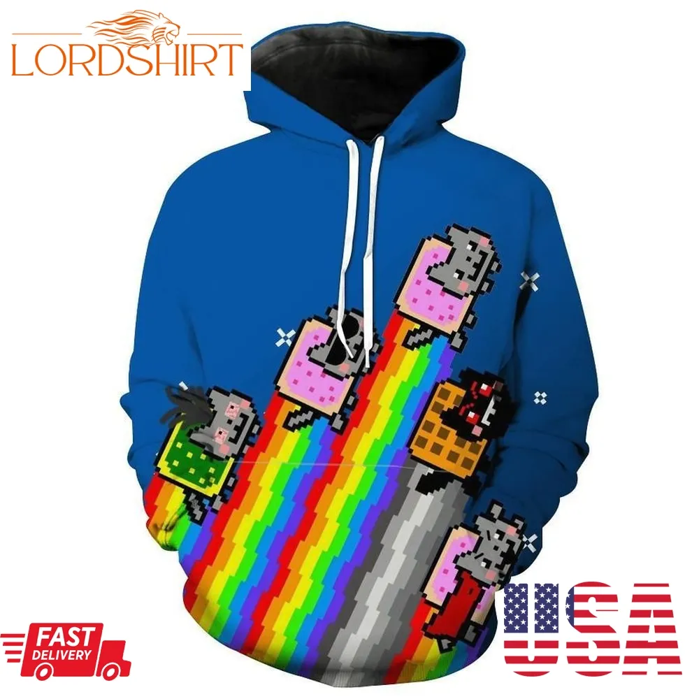 Funny Nyan Cat Meme Hoodie 3D