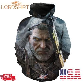 Geralt Witcher The Witcher Iii Hoodie 3D