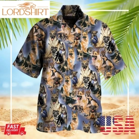 German Shepherd Hawaiian Shirt Dog Owner Summer