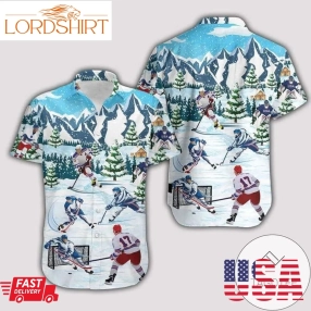 Get Now Hawaiian Aloha Shirts Christmas Lets Play Hockey