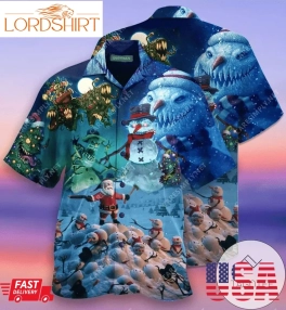 Get Now Hawaiian Aloha Shirts Christmas Scary Snowman