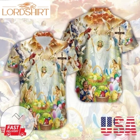 Get Now Hawaiian Aloha Shirts Jesus Happy Easter 803Dh