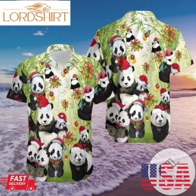 Get Now Hawaiian Aloha Shirts Panda Claus Christmas